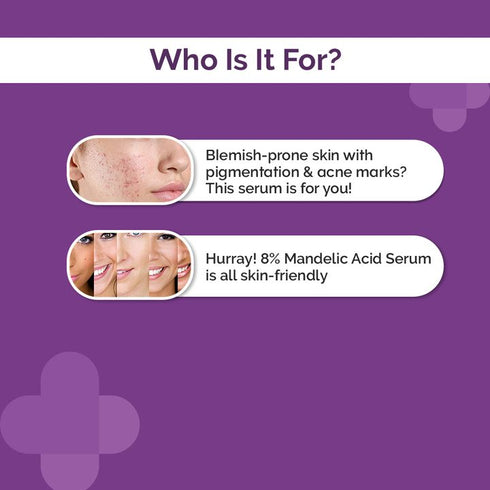 The Derma co 8% Mandelic Acid Face Serum with Hyaluronic Acid & Licorice